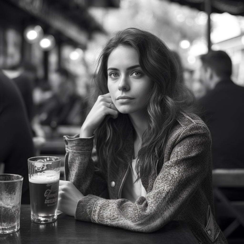 Ragazza al bar